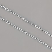 Řetízek OVÁLNÝ 1mm METRÁŽ - OCEL - cena za 1m