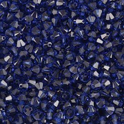 Swarovski korálky XILION 5328 – Sluníčka – Recreated Dark Sapphire - 4mm
