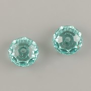 Briolette korálek 5040 Swarovski Elements - ReCreated Caribbean Green - 6mm