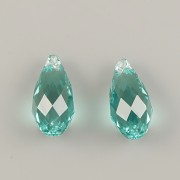 Swarovski 6010 Briolette Pendant ReCreated Caribbean Green 11 × 5,5 mm