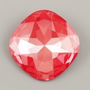 Swarovski 4487 Large Cushion Square 27mm - Poppy Red Ignite