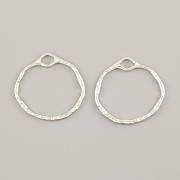 Přívěsek ŠIŠATÝ KROUŽEK 43mm - rhodium