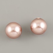PŮLDÍRKOVÉ PERLY SWAROVSKI 5818 Vintage Rose 10mm
