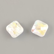 Swarovski 5035 Fantasy Square Bead Crystal AB 8mm