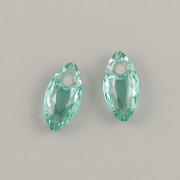 Swarovski přívěsek 6437 Marquise Cut – Recreated Carribean Green - 9mm
