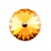 Swarovski Elements Rivoli 1122 – Light Topaz Foiled – 12mm