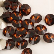 Swarovski Elements Rivoli 1122 – Smoked Topaz F – 12mm