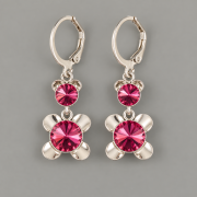 Náušnice MEDVÍDĚ pro Rivoli Swarovski 6 a 8mm