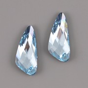 Swarovski Elements Fancy Stone 4790 – Wing – Aquamarine Foiled – 18mm