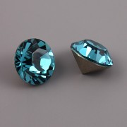 Swarovski Elements XILION Chaton 1088 – Indicolite Foiled – 8mm