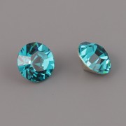 Swarovski Elements XILION Chaton 1088 – Blue Zirkon Foiled – 6mm