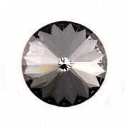 Swarovski Elements Rivoli 1122 – Silver Night Foiled – 8mm