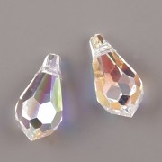 Swarovski Elements přívěsky 6000 – Tear Drop – Crystal AB - 11mm