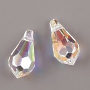 Swarovski Elements přívěsky 6000 – Tear Drop – Crystal AB - 13mm
