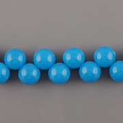 Korálky třešinka - modrá - 12mm