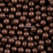 Nano Perličky - 100ks - 4mm - barva 2225036 - čokoládové
