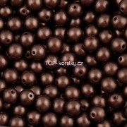 Nano Perličky - 100ks - 4mm - barva 2225036 - čokoládové
