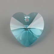 Swarovski Elements přívěsky 6228 – Srdce – Light Turquoise – 18mm