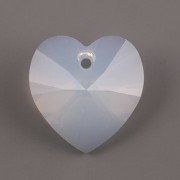 Swarovski Elements přívěsky 6228 – Srdce – White Opal – 18x17,5mm