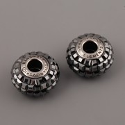 BeCharmed Pavé korálky Swarovski Elements 180201 – Hematite