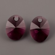 OVÁL Swarovski Elements 6028 - Amethyst - 12mm