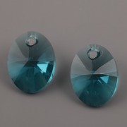 OVÁL Swarovski Elements 6028 - Indicolite - 12mm