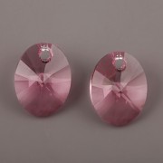 OVÁL Swarovski Elements 6028 - Light Rose - 12mm