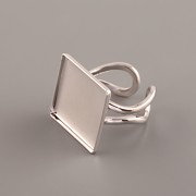 Prsten - pro Chessboard Swarovski 20mm - rhodiováno