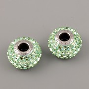 BeCharmed Pavé korálky Swarovski Elements 180201 - Peridot