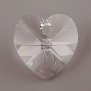 Swarovski Elements přívěsky 6202 – Srdce – Crystal 14mm