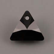 Swarovski Elements přívěsky 6628 - XILION Triangle - Jet - 16mm