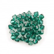 Swarovski Elements korálky XILION 5328 – Sluníčka – Emerald – 4mm