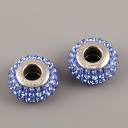 BeCharmed Pavé SLIM korálky Swarovski Elements 181101 – Sapphire