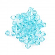 Swarovski Elements korálky XILION 5328 – Sluníčka – Light Turquoise – 4mm