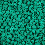 Dvoudírkový rokajl - SuperDuo® - 12,5g - NEON TMAVÁ ZELENÁ