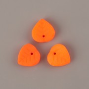 Korálky LÍSTEČEK neon oranžová 20ks
