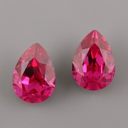 Slzička Swarovski Elements 4320 - Fuchsia Foiled - 14mm