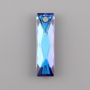 Queen Baguette Swarovski Elements 6465 - Bermuda Blue P - 25mm