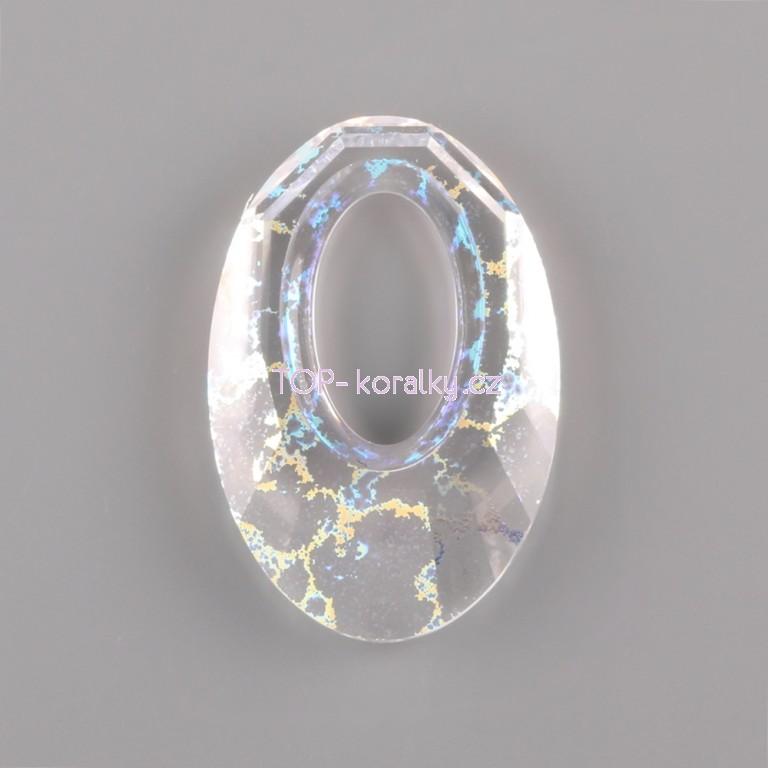 Swarovski Elements p v sky 6040 Helios Crystal White Patina