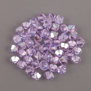 Swarovski Elements korálky XILION 5328 – Sluníčka – Violet AB2x – 6mm