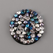 Crystal Rocks Swarovski Elements - Bermuda Blue + CAL - 30mm