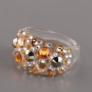 Prsten BUBBLE s kamínky Swarovski Elements - Gold 53