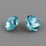 Swarovski Elements XIRIUS Chaton 1088 – Light Turquoise Foiled - 8mm