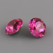 Swarovski Elements XILION Chaton 1088 – Fuchsia Foiled – 6mm