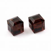 Korálky Swarovski Elements – kostička 5601 – Mocca – 6mm