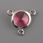 OKATÁ Rivoli Swarovski Elements - Rose - 3 očka - 10mm
