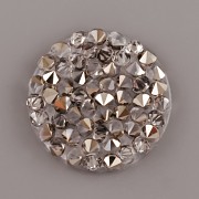 Crystal Rocks Swarovski Elements - Light Metalic Gold na průhledném podkladu - 25mm