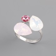 Prsten PRETTY pro Slzičky Swarovski Elements - vel. 56 - 57
