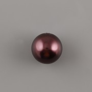 Hlavička PANENKY - perla vínová 13mm