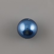 Hlavička PANENKY - perla modrá 13mm